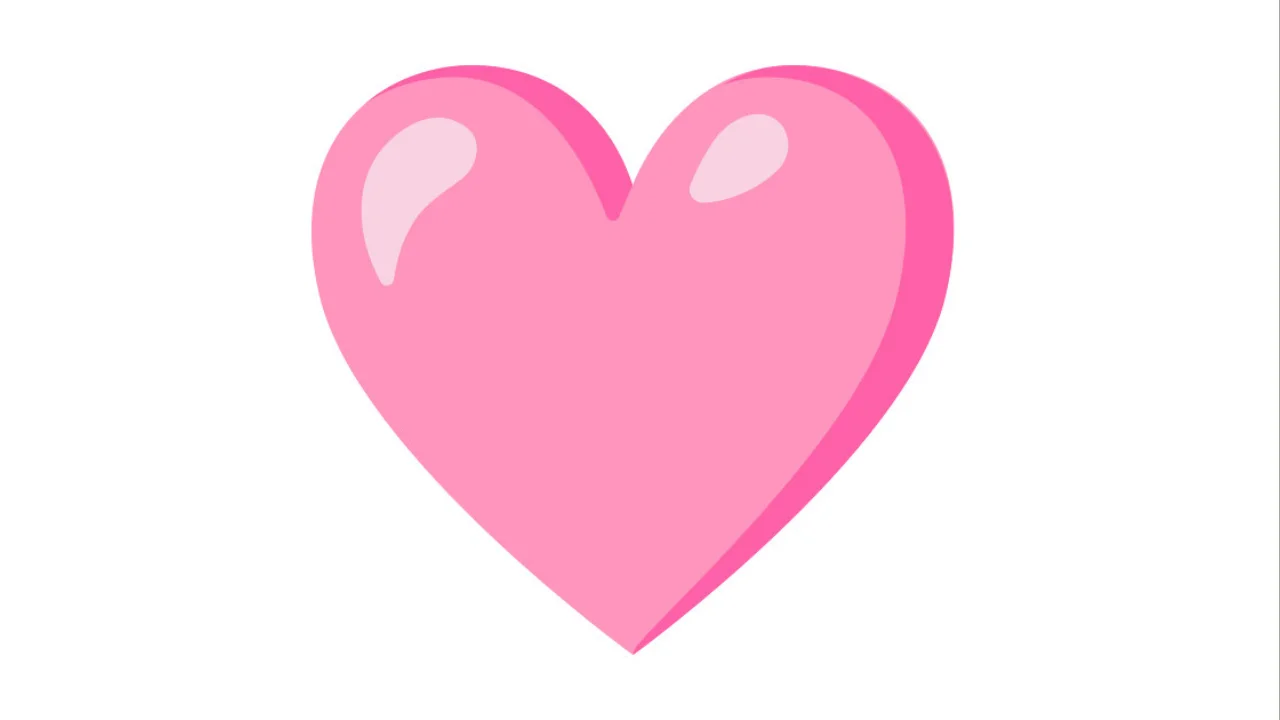 light pink heart emoji